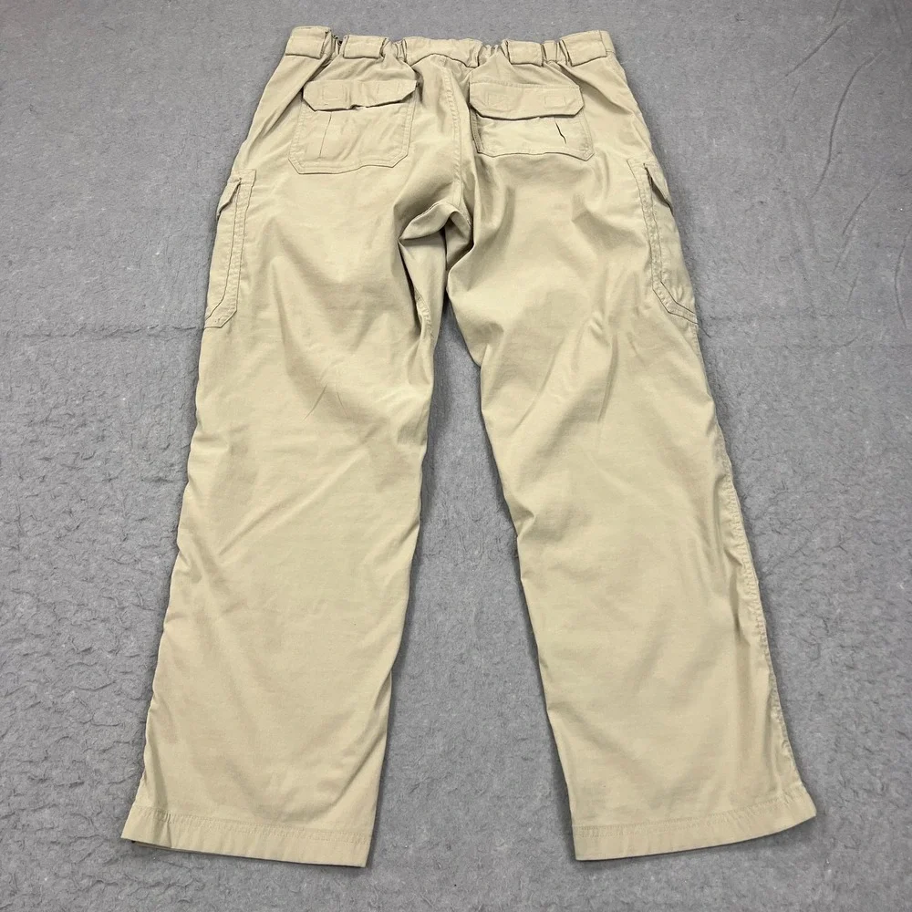 Duluth Pants Men's XLx32 Beige DuluthFlex Dry on the Fly Cargo Straight Gorpcore